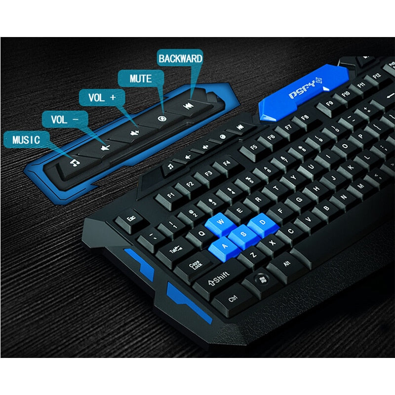 Wireless Keyboard Mouse Combo - Waterproof - For PC